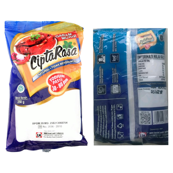 Garam Cipta Rasa @ 250 gr 2 sisi